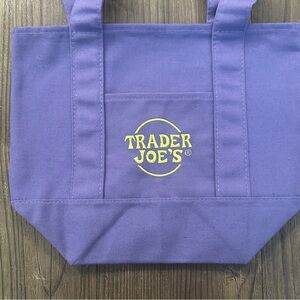 Trader Joe’s Limited Edition Purple Halloween 🎃 themed Canvas Tote Bag NWT
